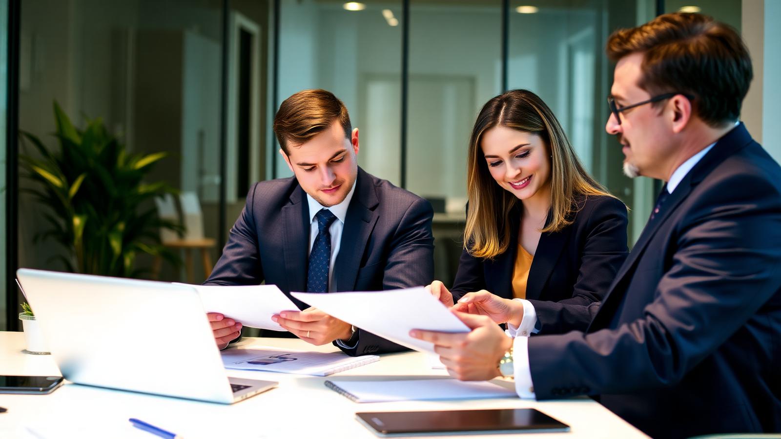 A representative and a key individual comparing FAIS regulatory exam documents